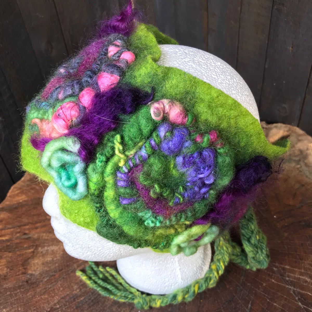 Green textured headband One size - Mynoush