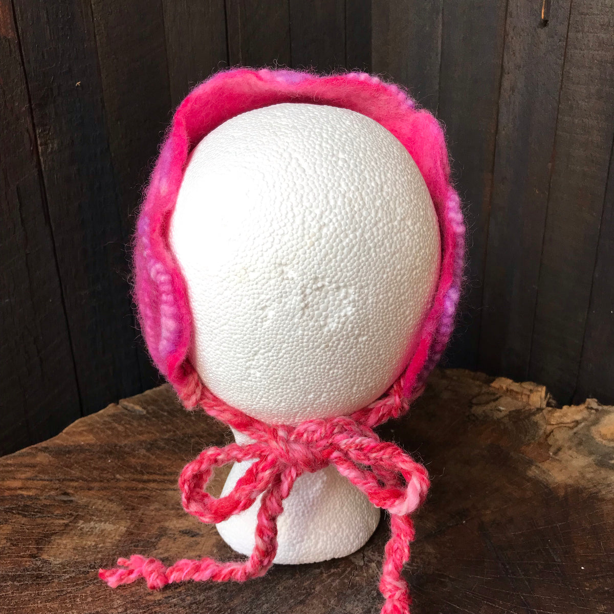 Pink textured felted headband One size | Bandeau Rose en feutre Taille unique - Mynoush