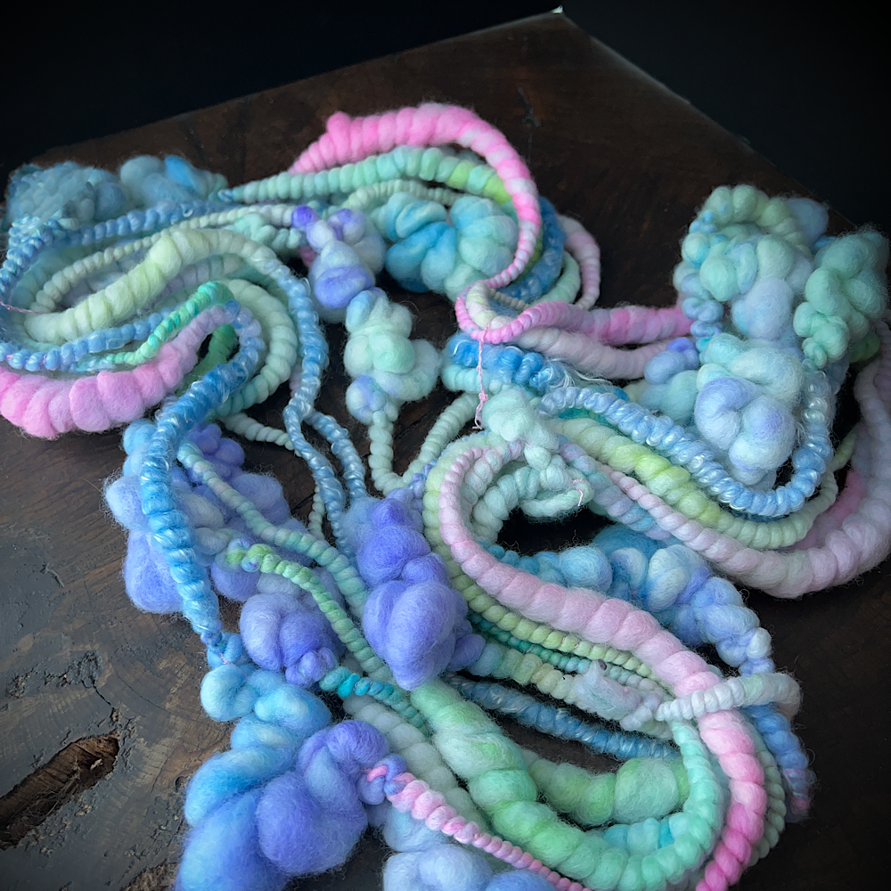 Vent de mer  - bubbly art yarn