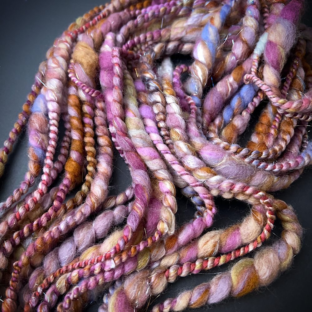 Huge lot of Art yarns for weaving- over 1 pound