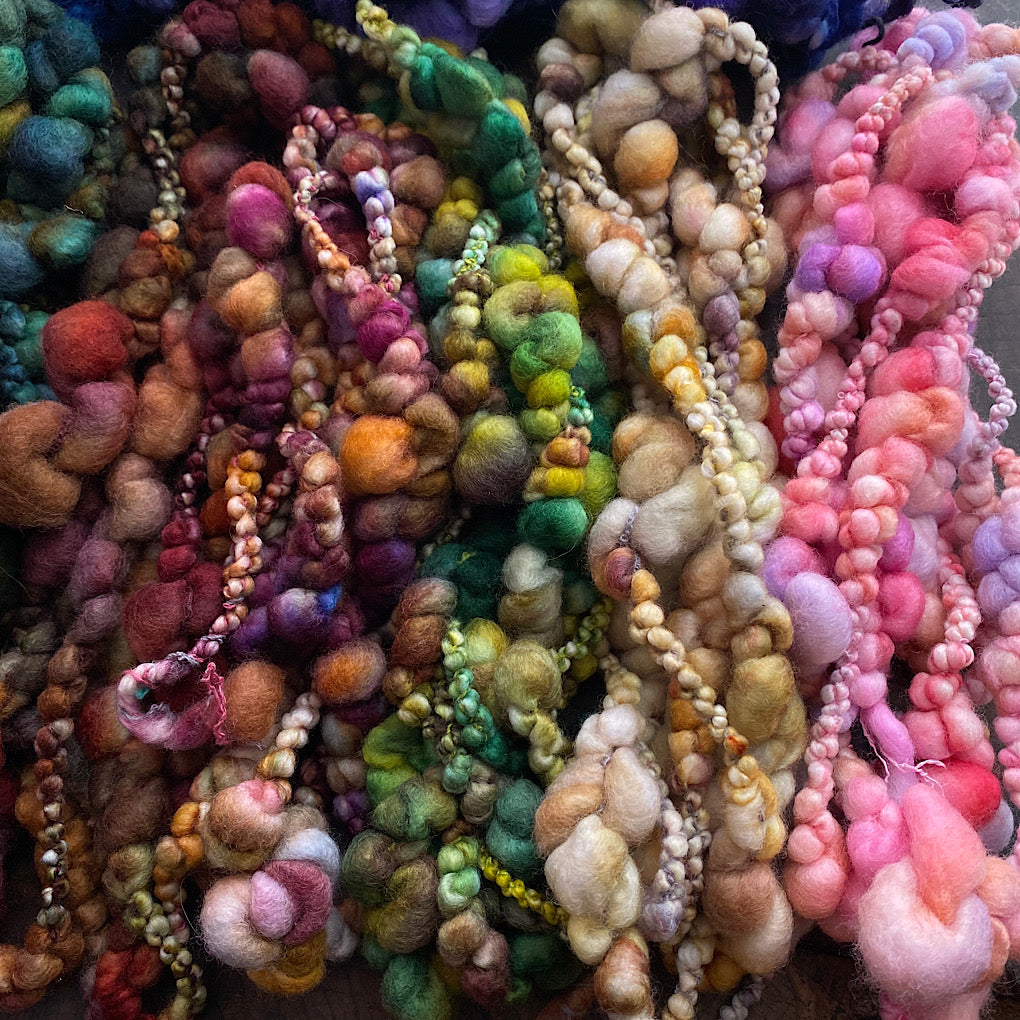 Large lots of mini art yarn - weaver kit