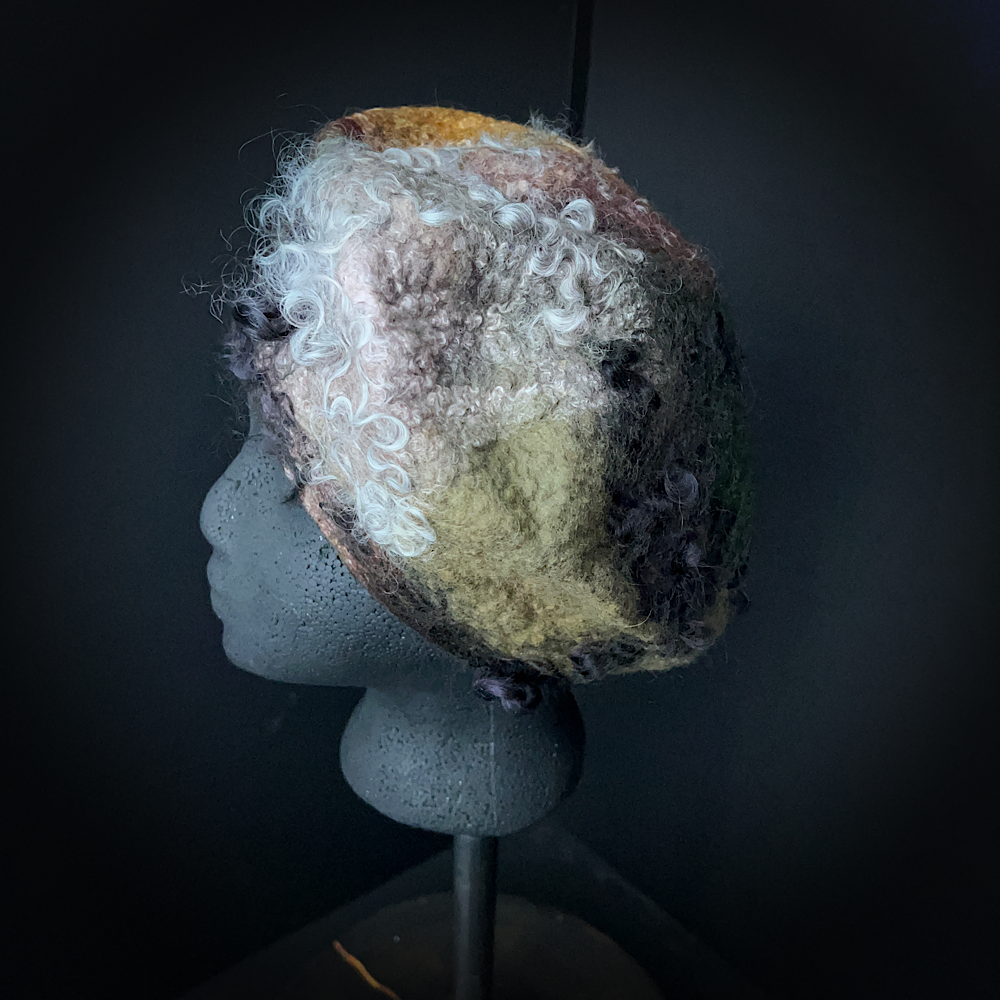 Felted beret size 21” small