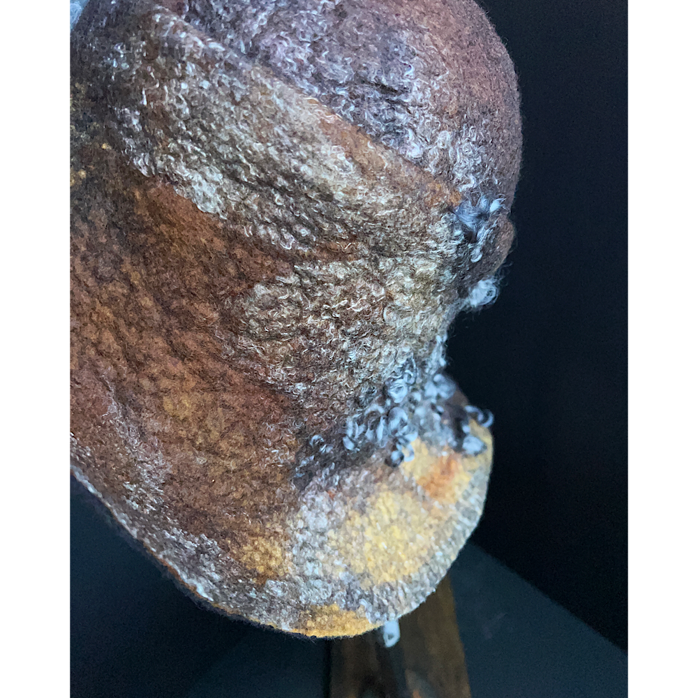 Felted cloche hat- 24.5”