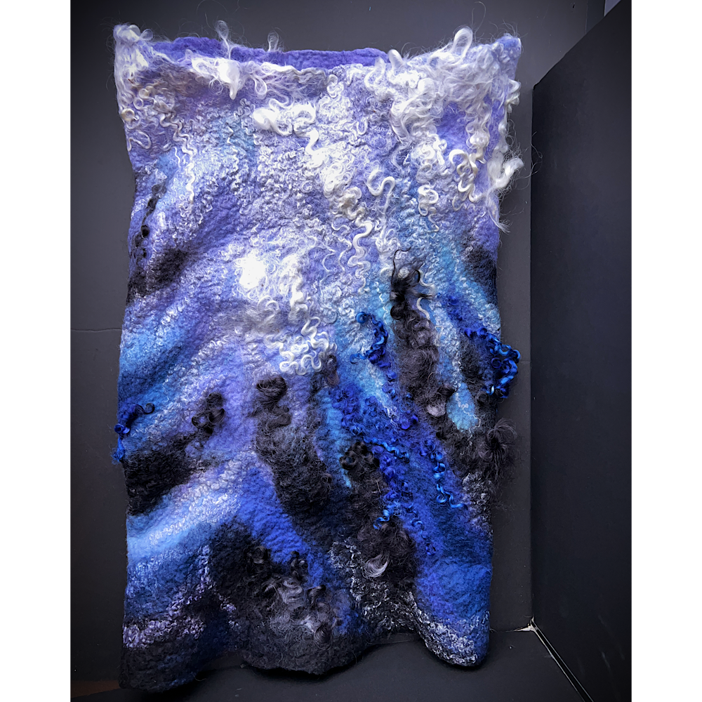 Felted snood cowl balaclava