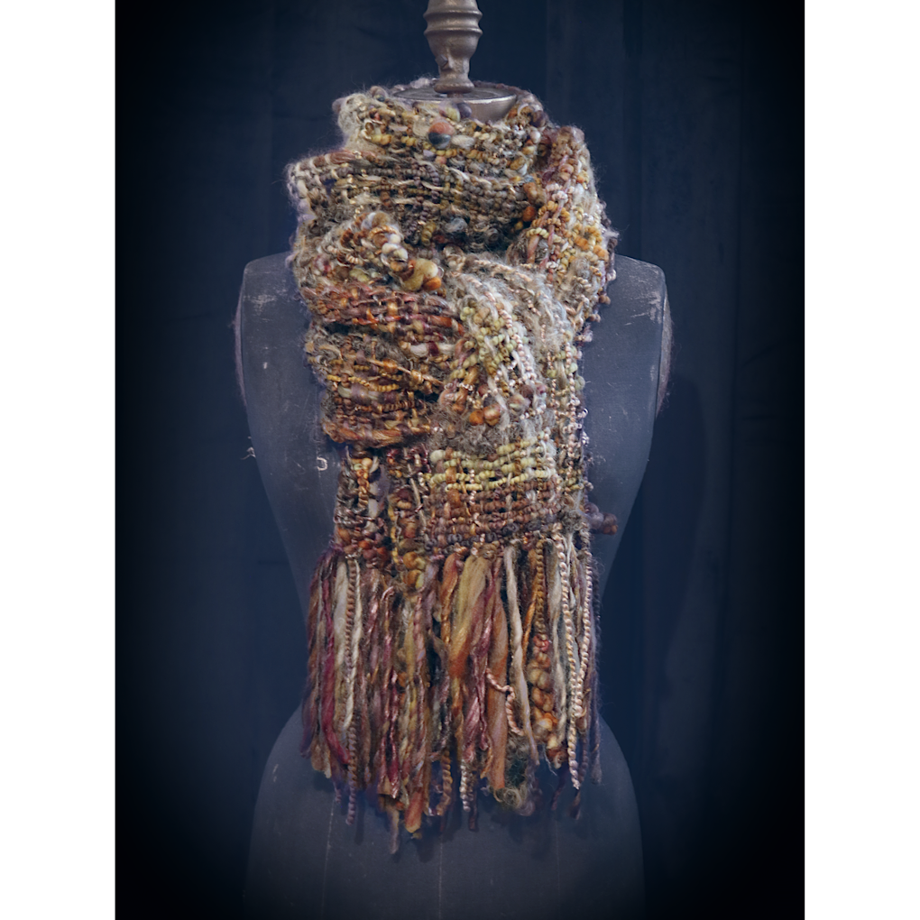 Scarf - Birch wood - merino silk tencel