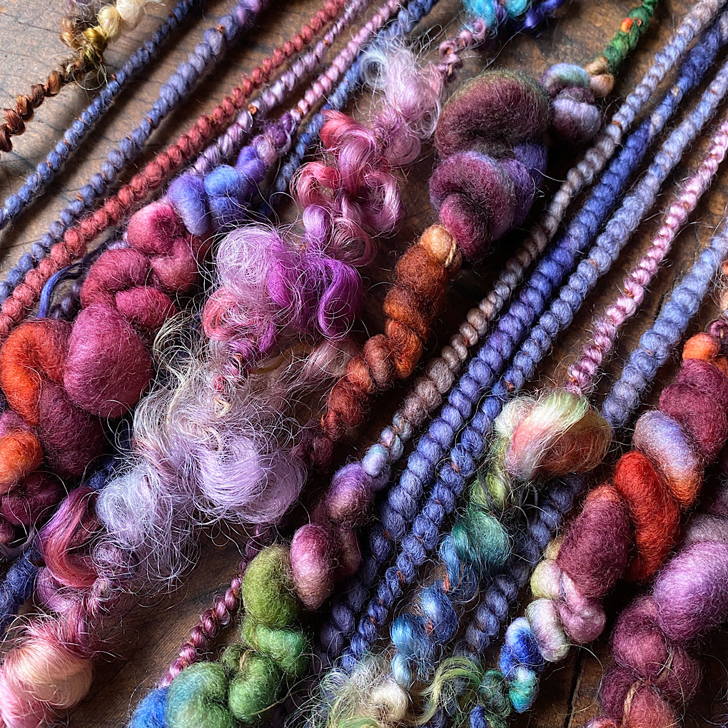 Legend of fall Luxurious one-of-a-kind art yarn