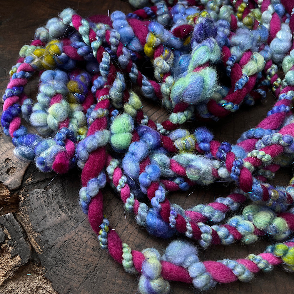 Blueberries twist weaving art yarn