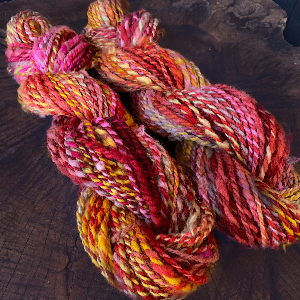 Hand spun alpaca yarn 9