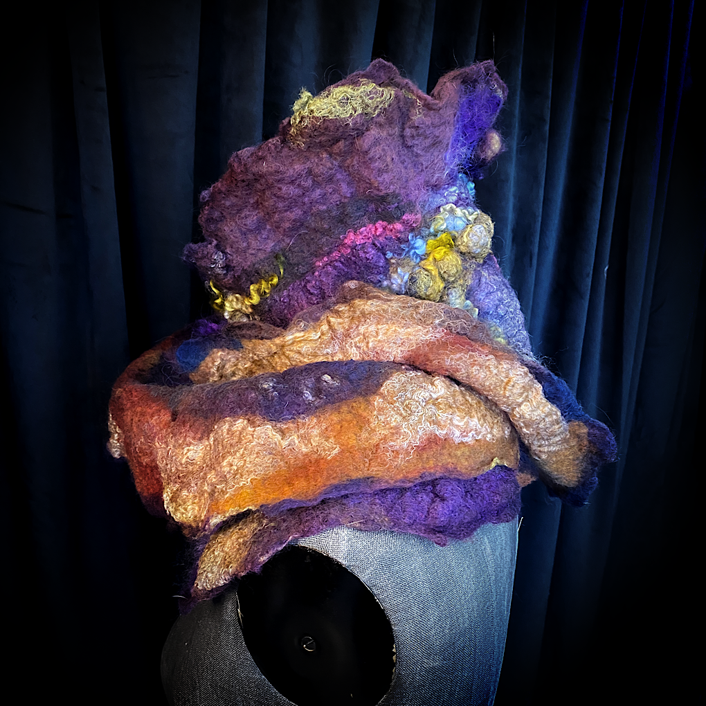 Nebula 2022 - felted scarf