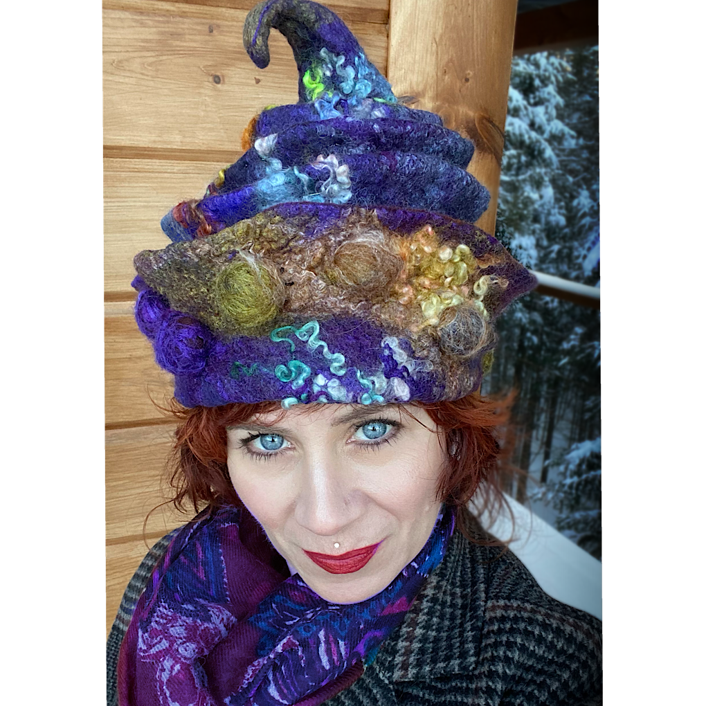 Nuit d’hiver - Felted hat 21“ small