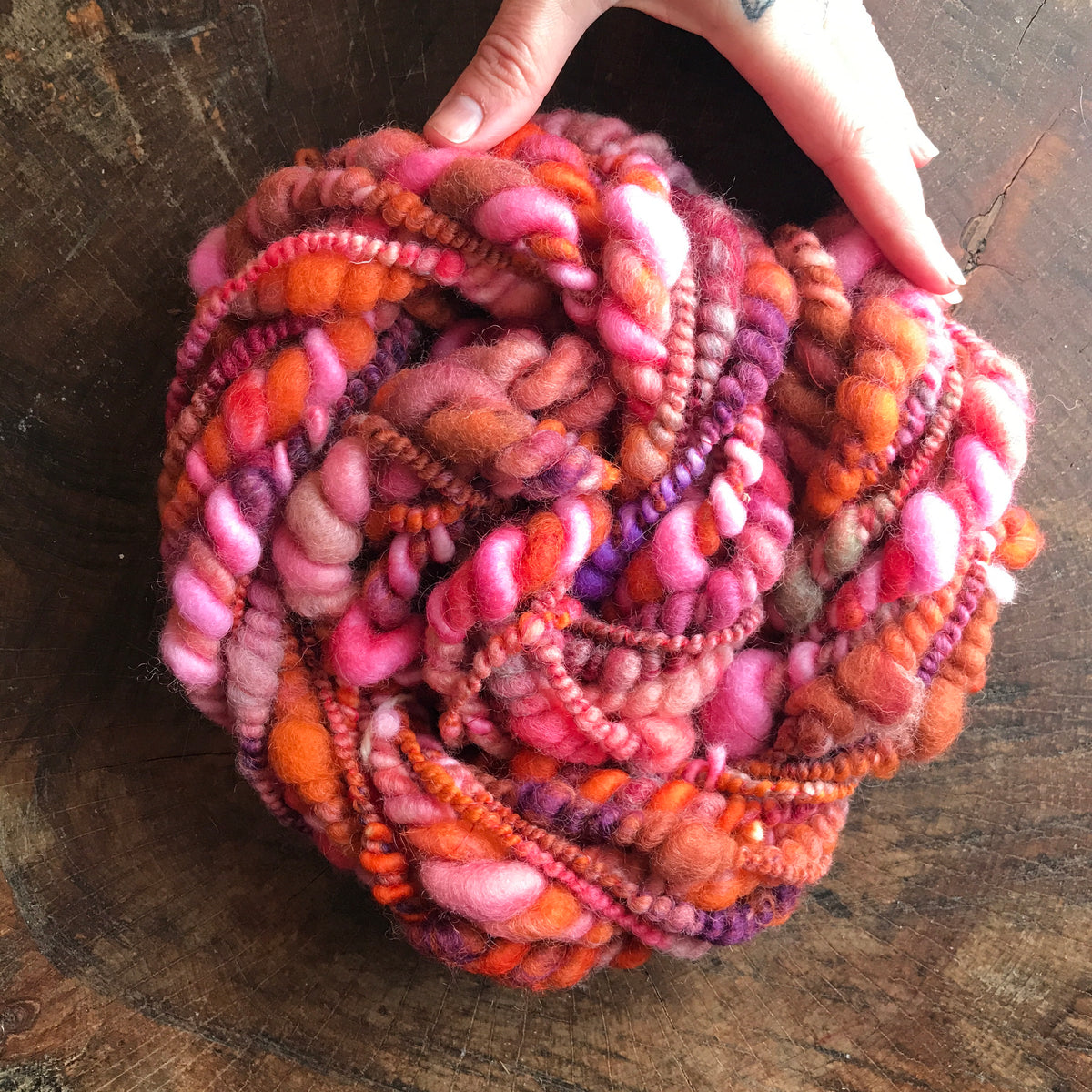 Orange art yarn 100g - Mynoush