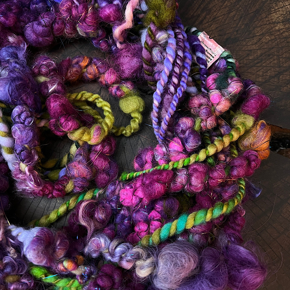 Magic mauve-  art yarn