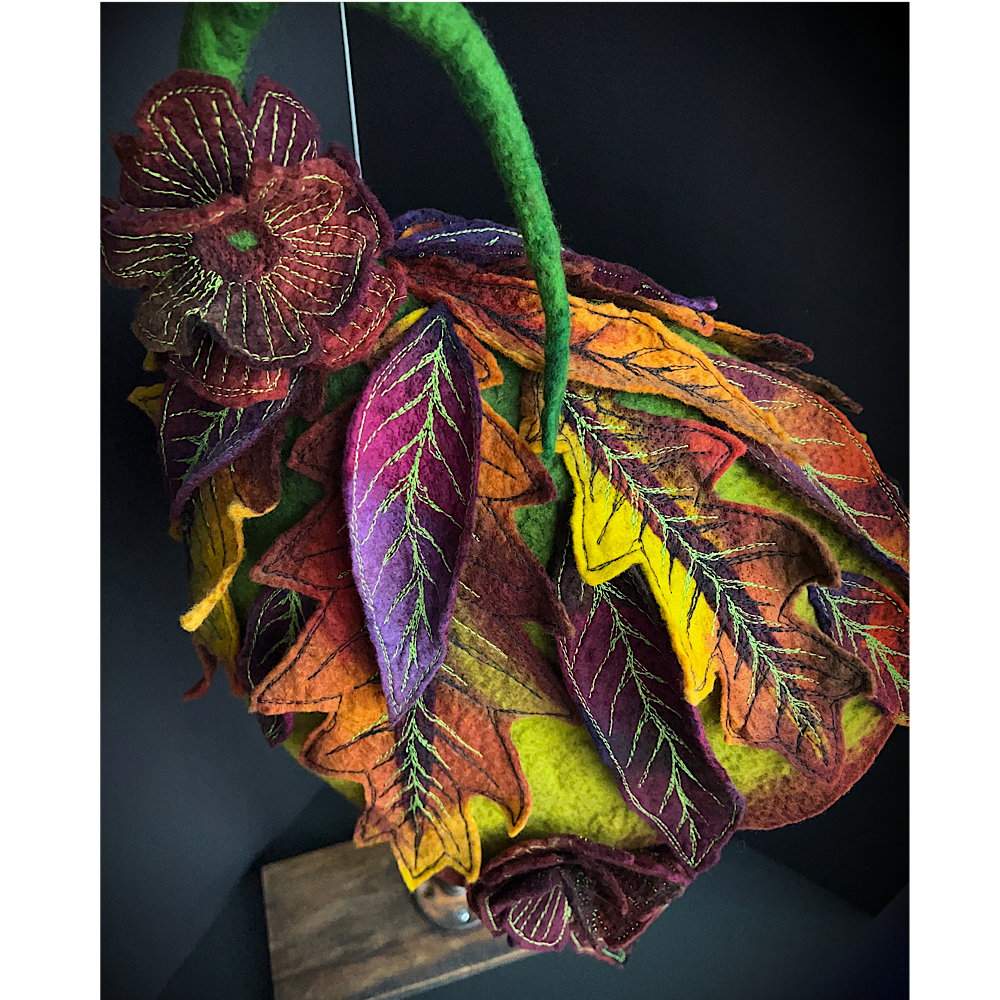 Fall Fairy felted Hood