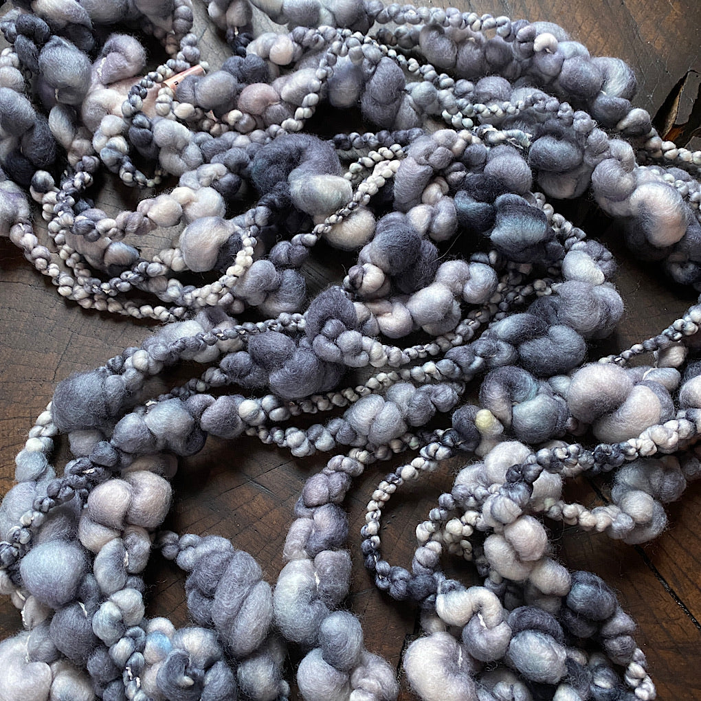 Grey Jumbo boucle Art yarn