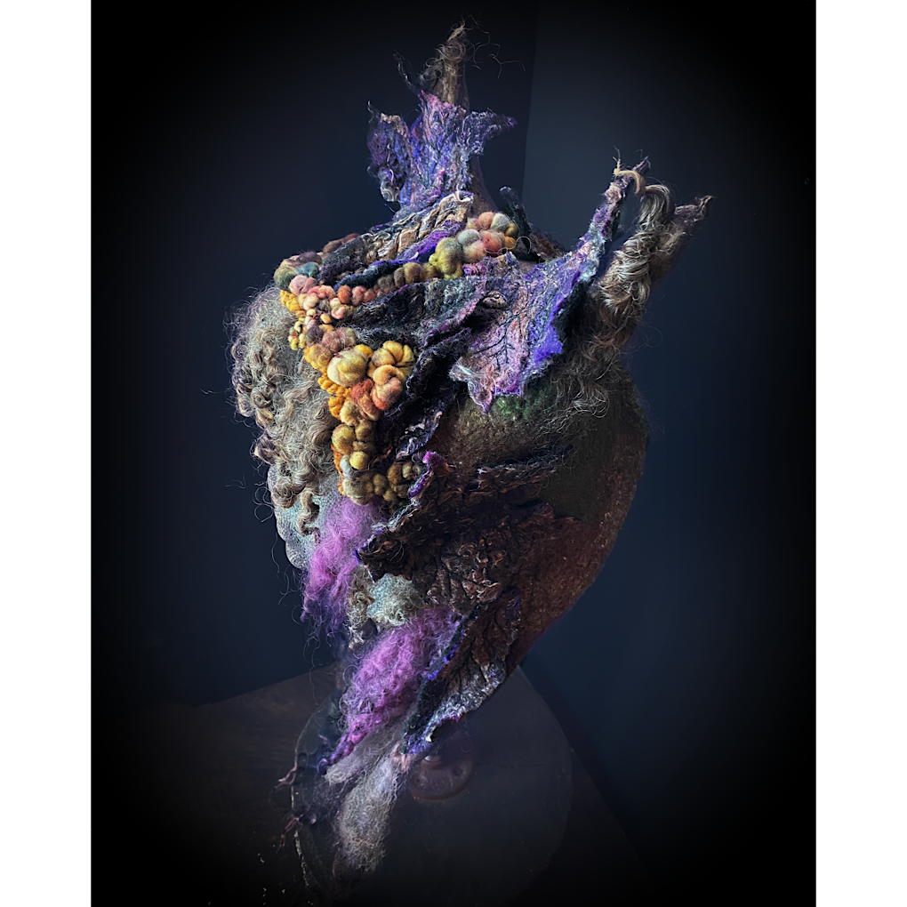 Forest spirit- felted hood