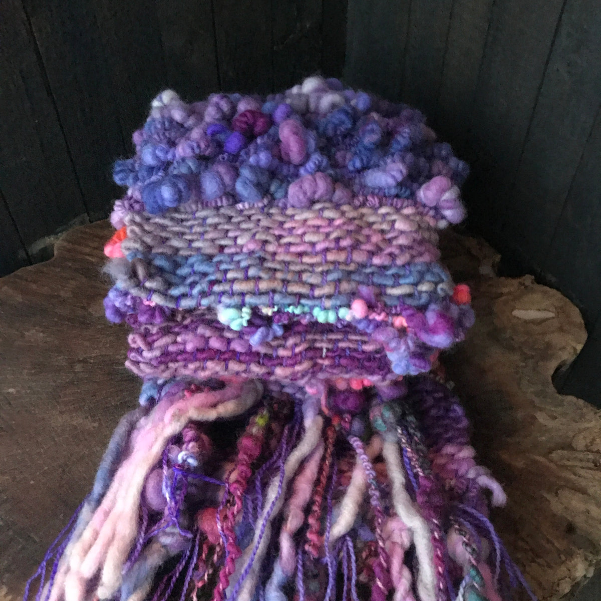 Purple scarf - Foulard mauve - Mynoush