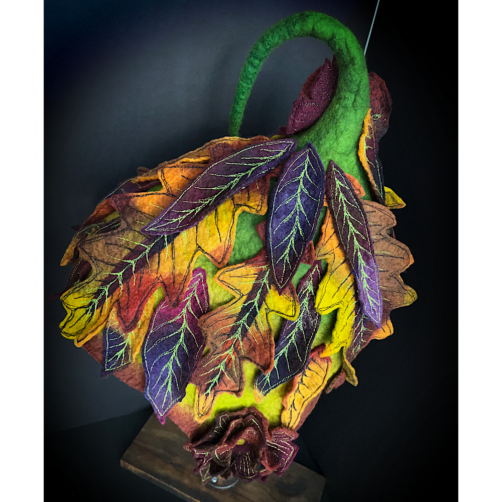 Fall Fairy felted Hood