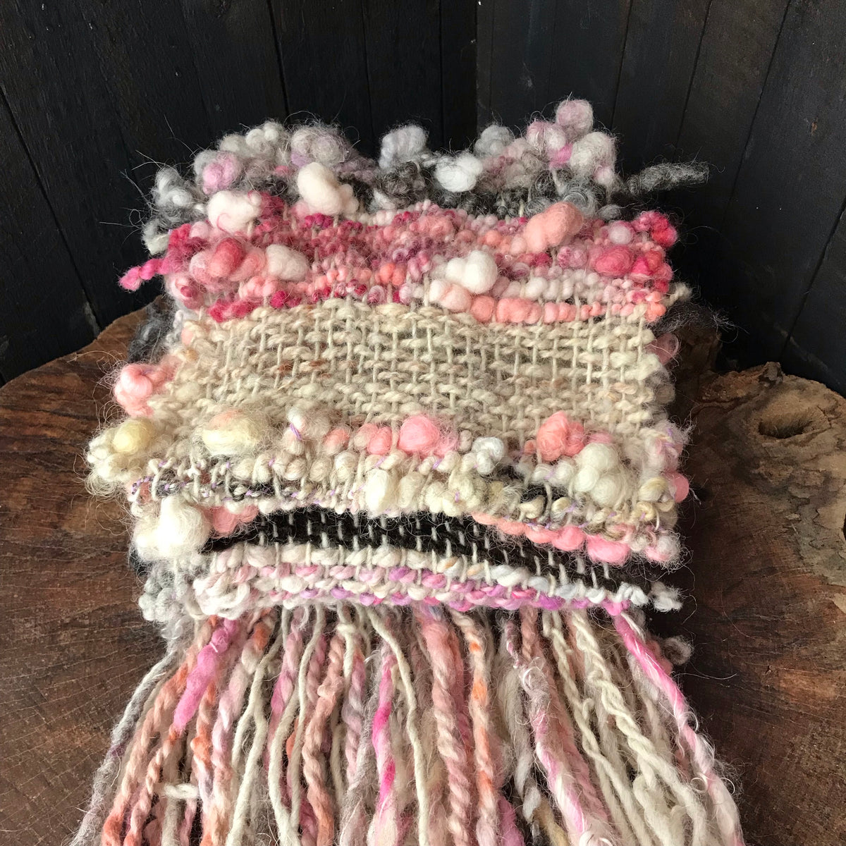 Pink scarf 100% Wool - Foulard 100% laine rose - Mynoush