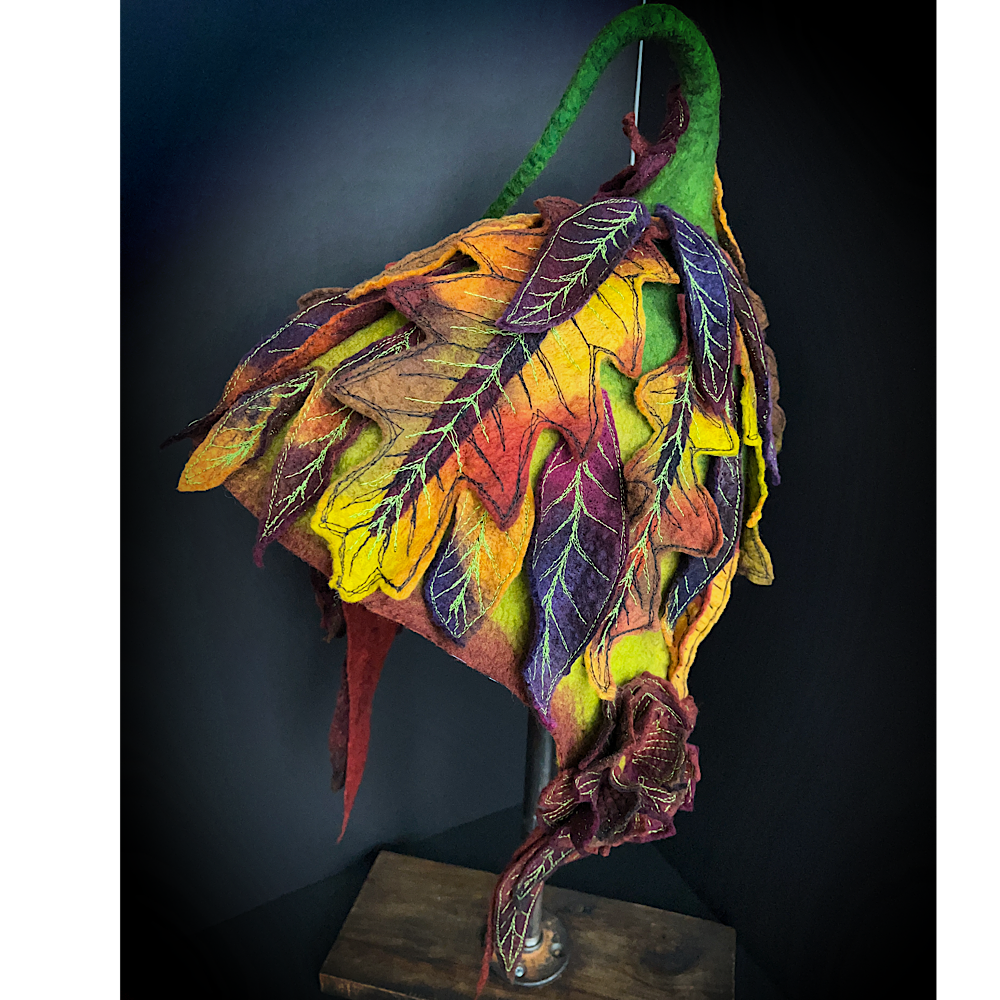 Fall Fairy felted Hood