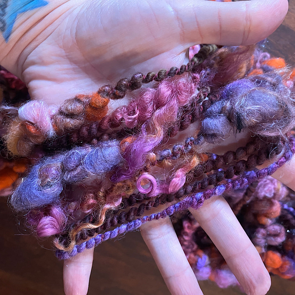 Spooky Aubergine Art yarn