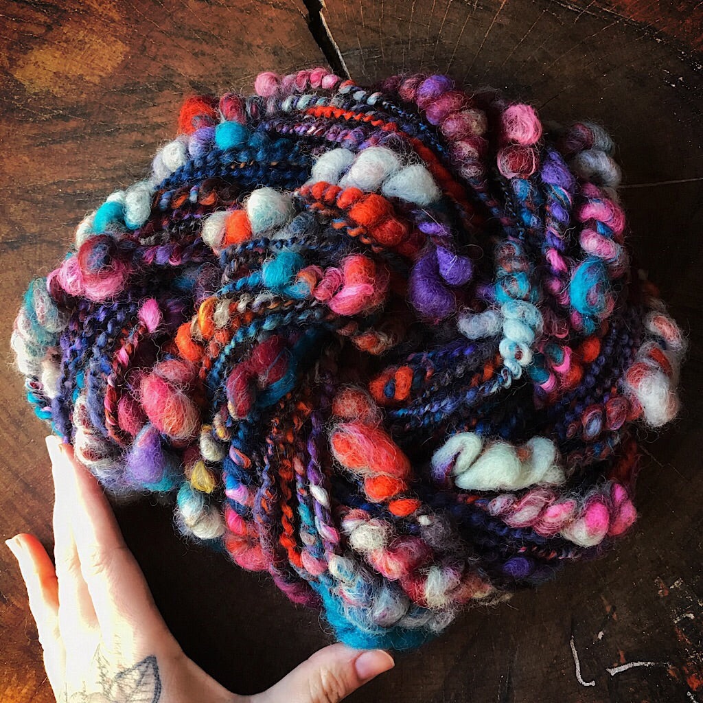 Night blues Art yarn