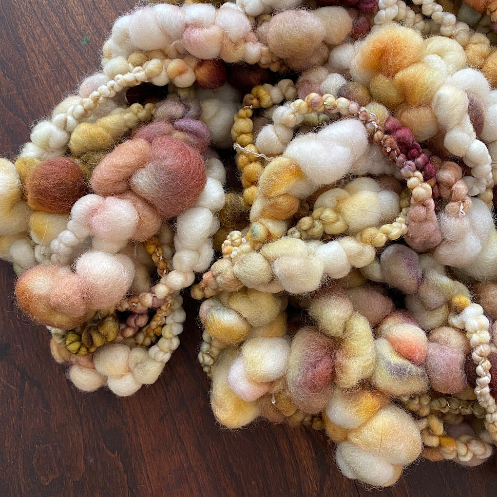 Salty caramel Jumbo boucle Art yarn