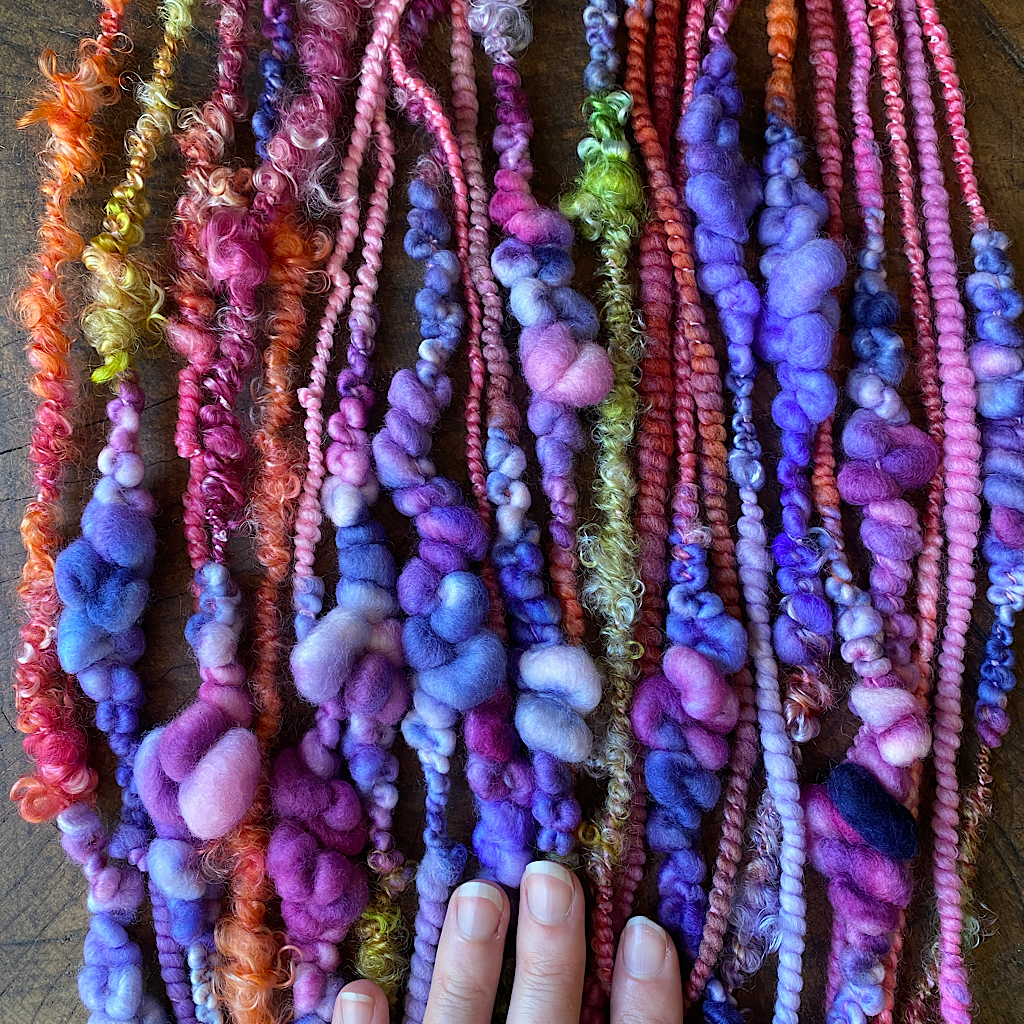 Blue sunset art yarn