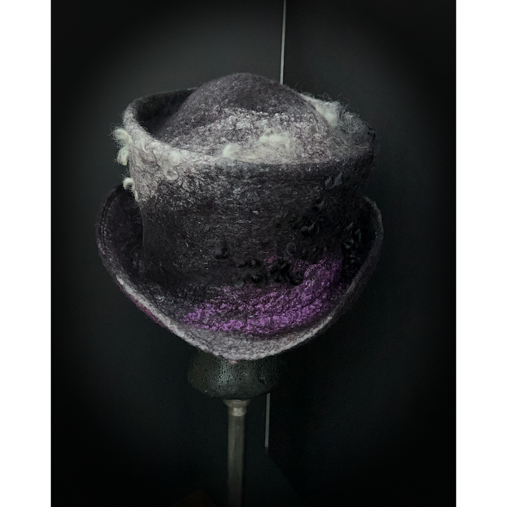 Felted top hat  - 22 3/4”
