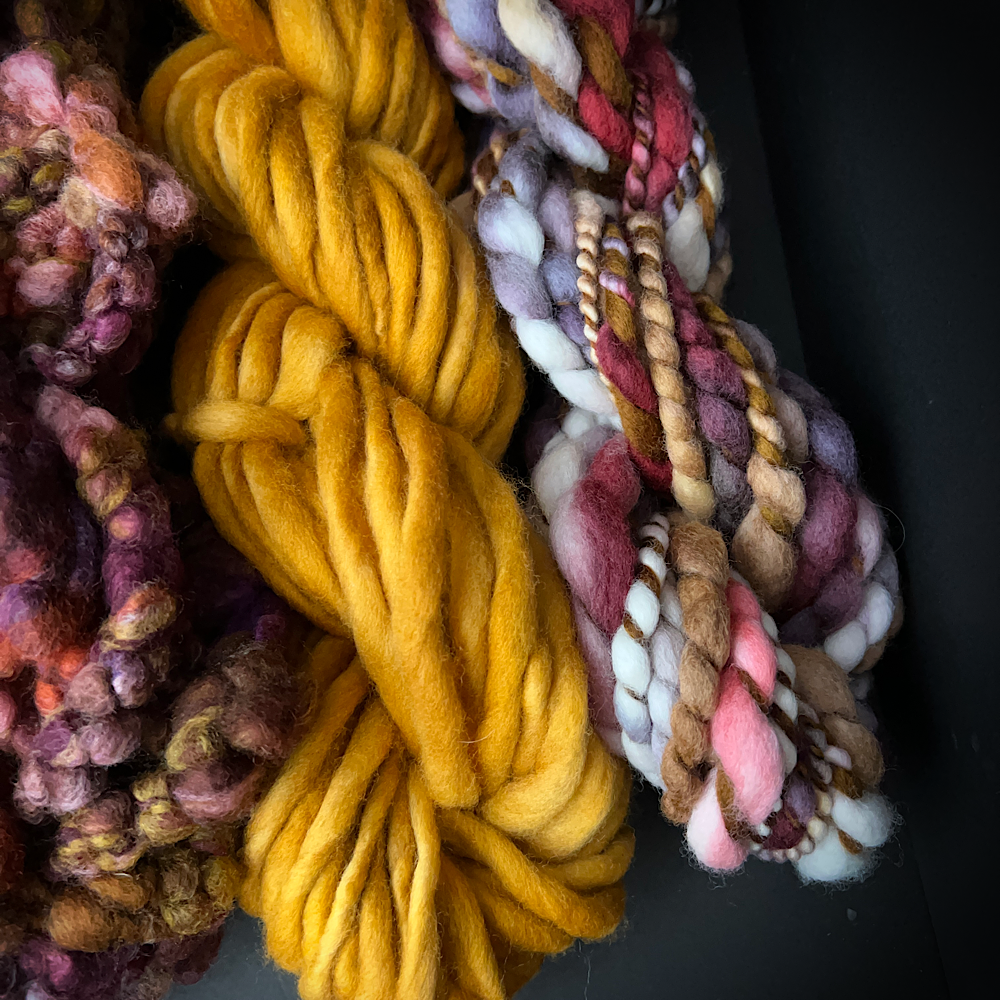 Large Art yarns kit for weaving