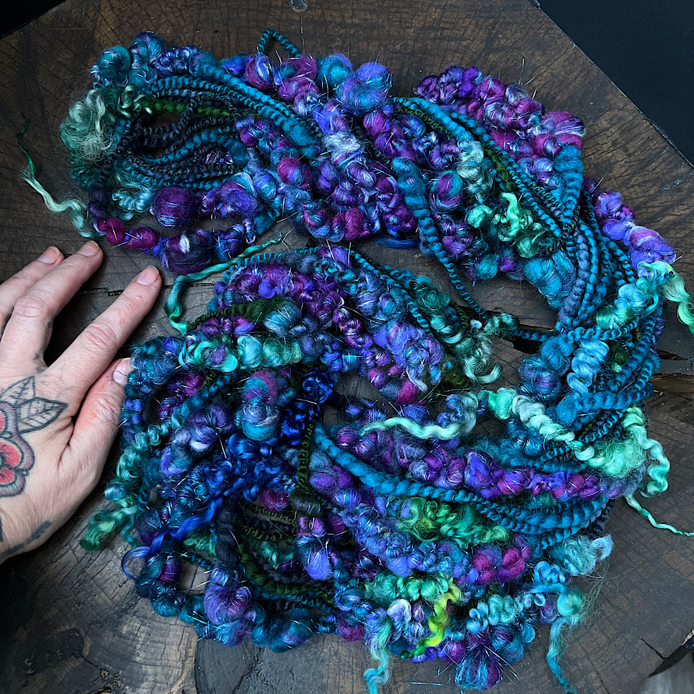 Turquoise rays signature art yarn