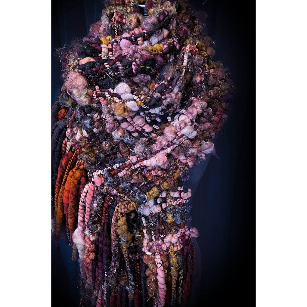 Black Rose Woven scarf