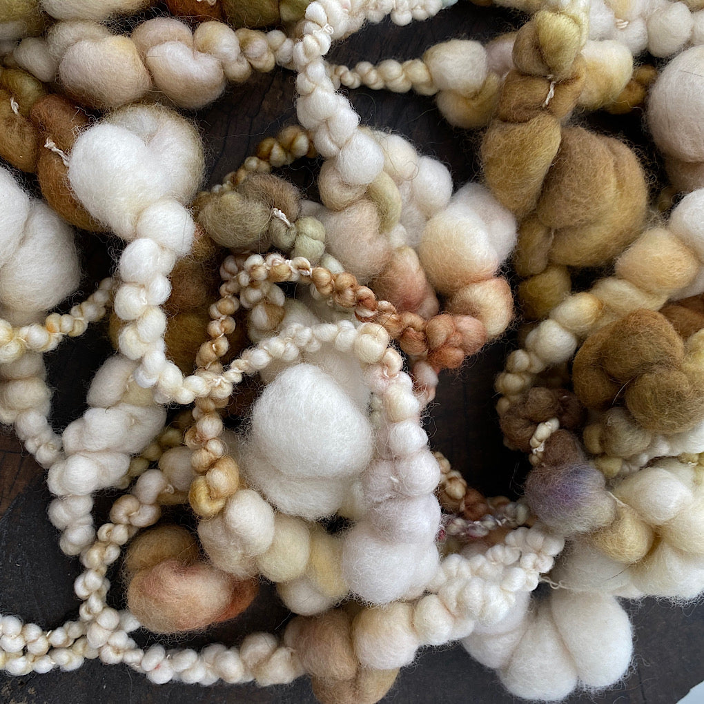 Salty caramel Jumbo boucle Art yarn