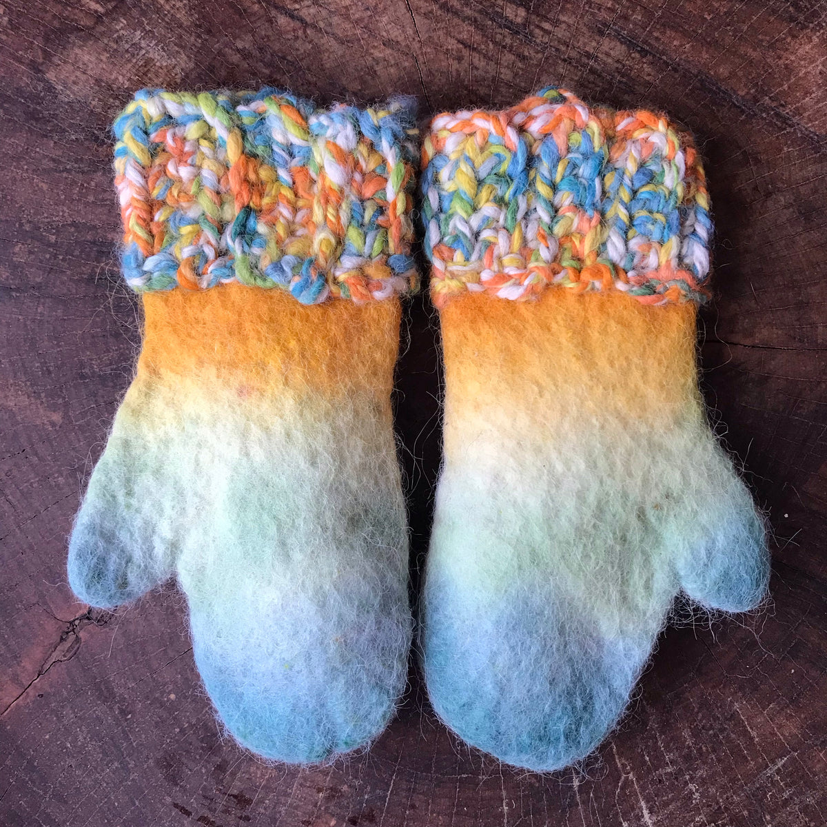 Kids alpaca mittens Mitaines alpaga enfant - Mynoush