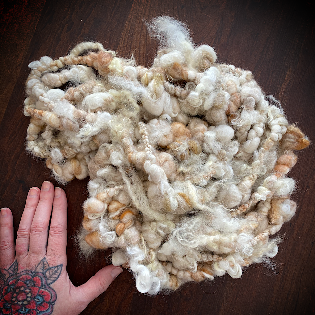 Maple butter Jumbo boucle Art yarn