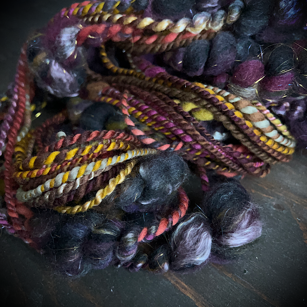 Hand spun art yarn