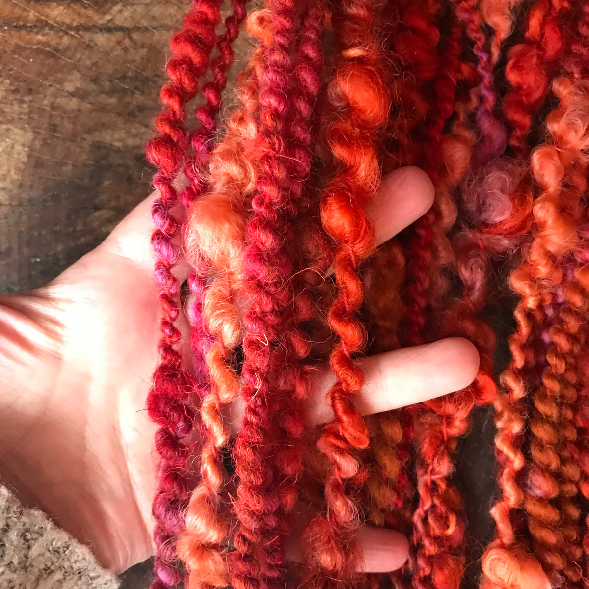 Orange art yarn 100g 27y - Mynoush