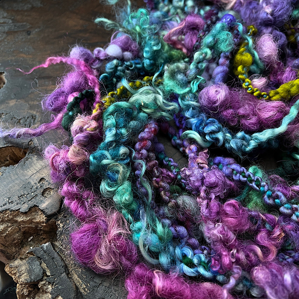 Mermaid curls art yarn