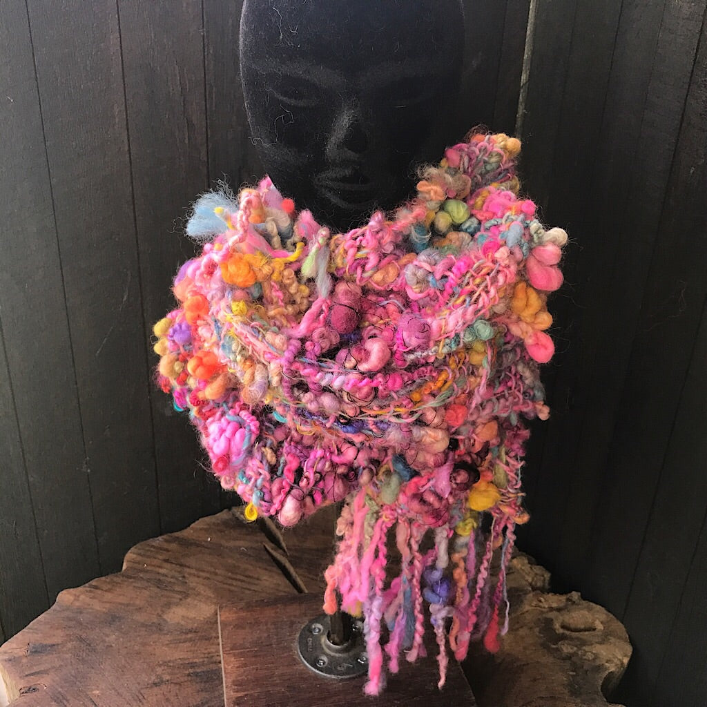 Hand woven scarf