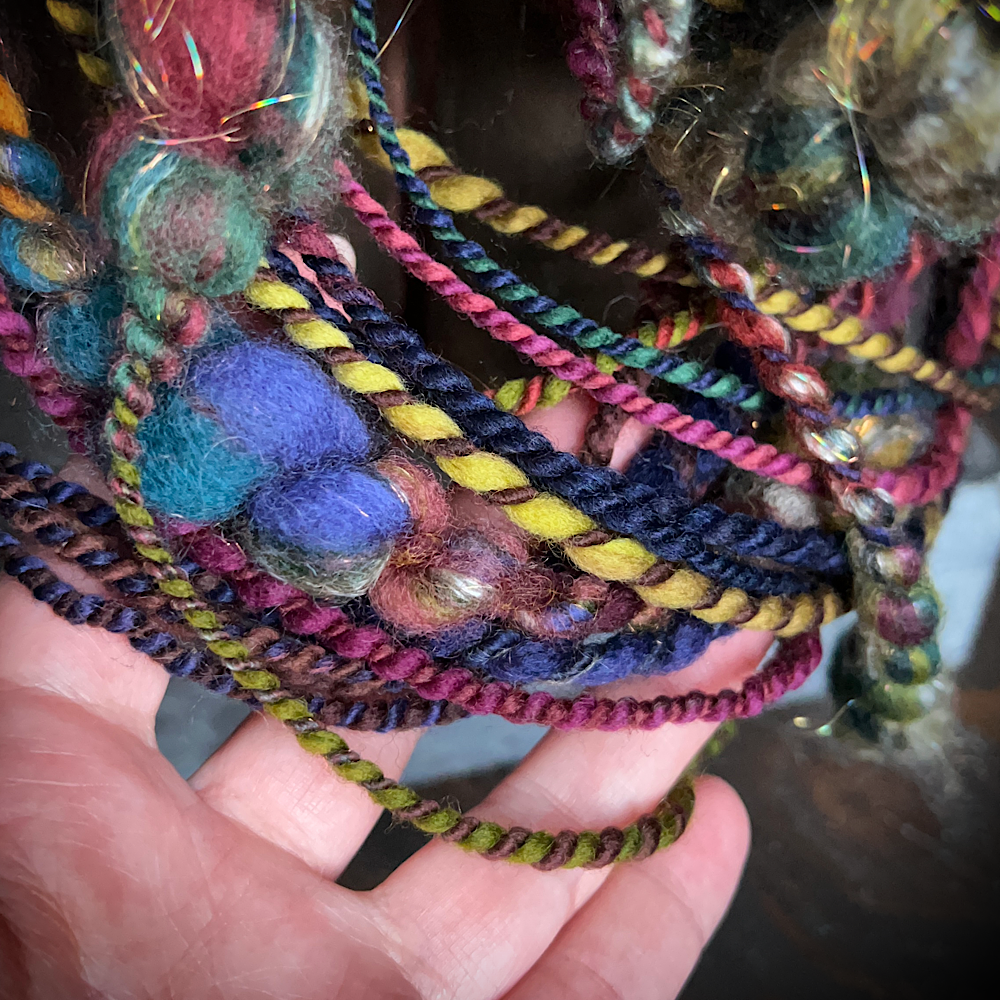 Hand spun art yarn