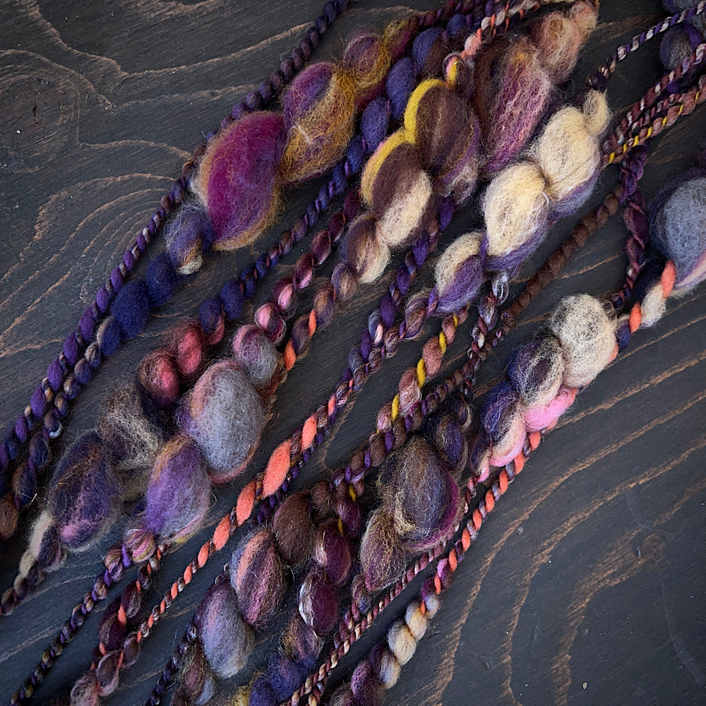 Art yarn for weaving and knitting