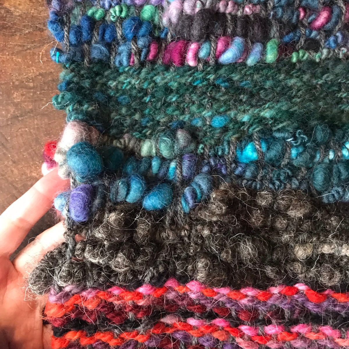 Black scarf 100% Wool - Foulard 100% laine noir - Mynoush