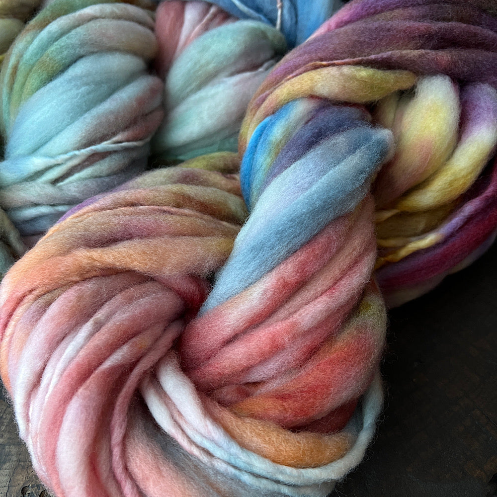 Fluffy yarn set of 3 skeins