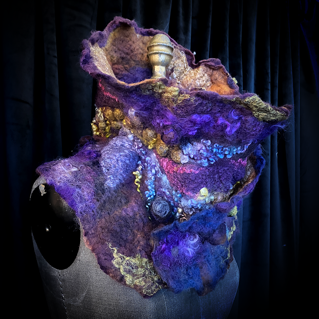 Nebula 2022 - felted scarf