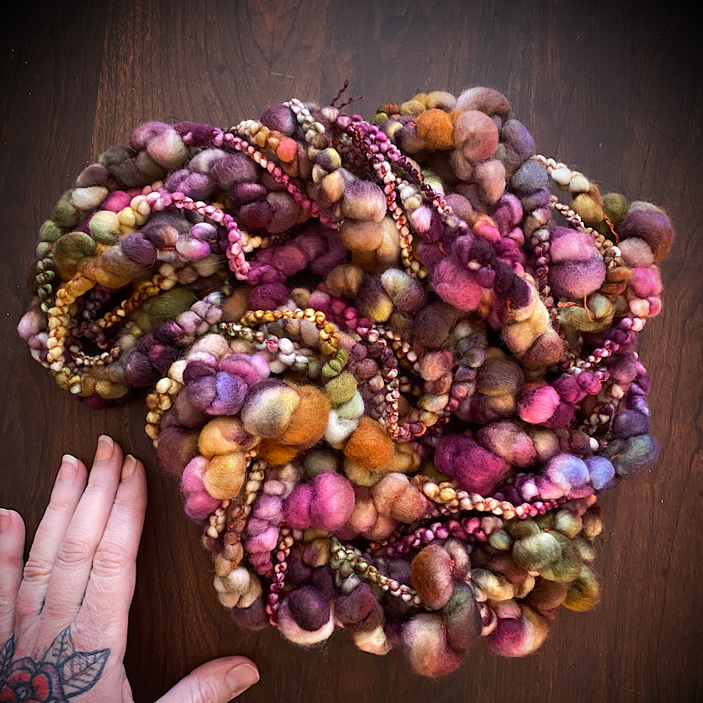 Legend of fall Jumbo boucle art yarn