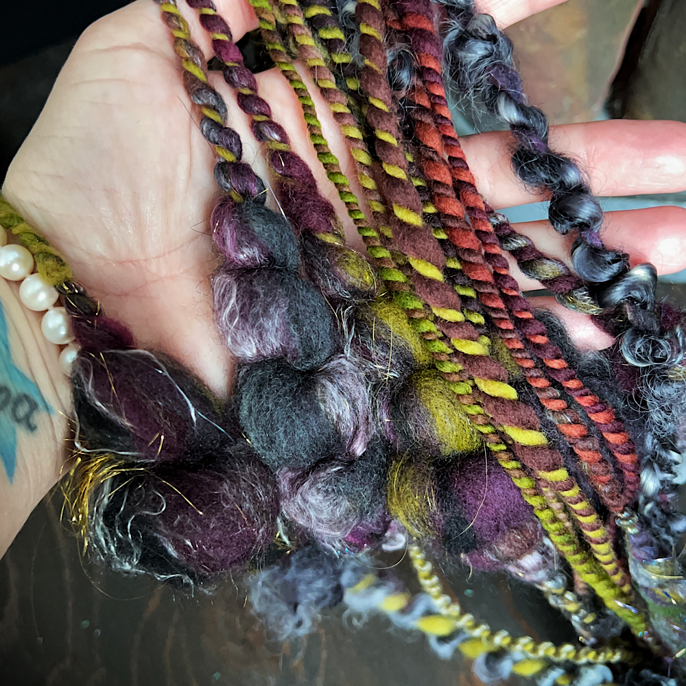 Hand spun art yarn