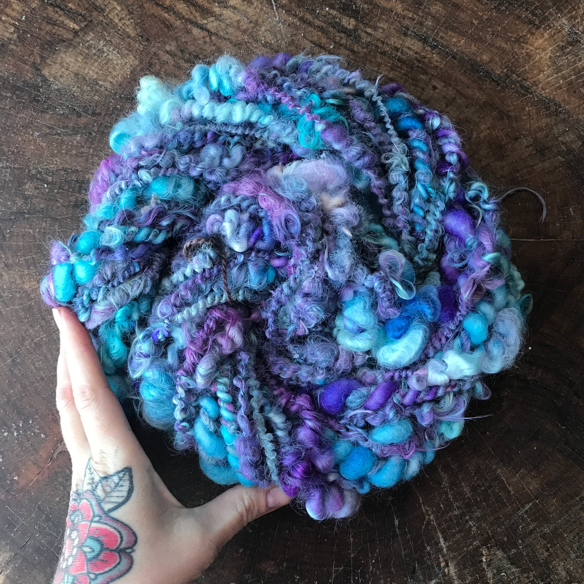 Purple alpaca yarn 100g - Mynoush