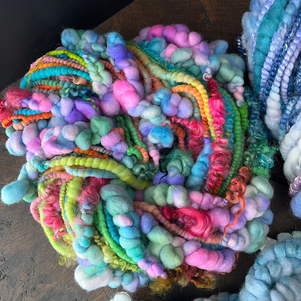 Sweet blues - set of jumbo art yarn