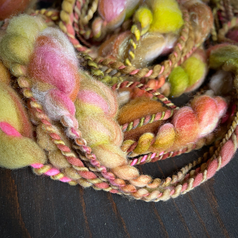 Art yarn for weaving and knitting