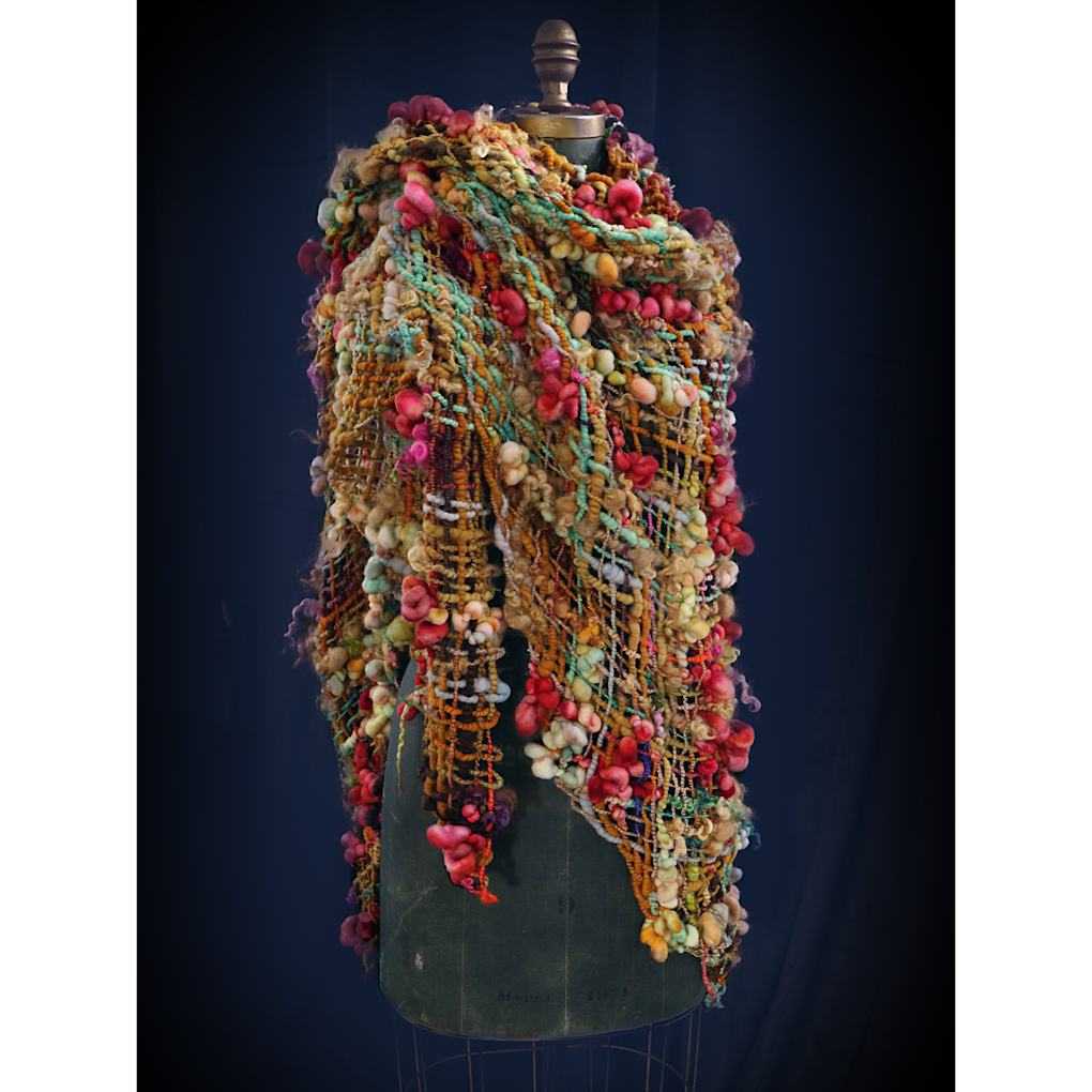 Golden Belle merino silk Shawl