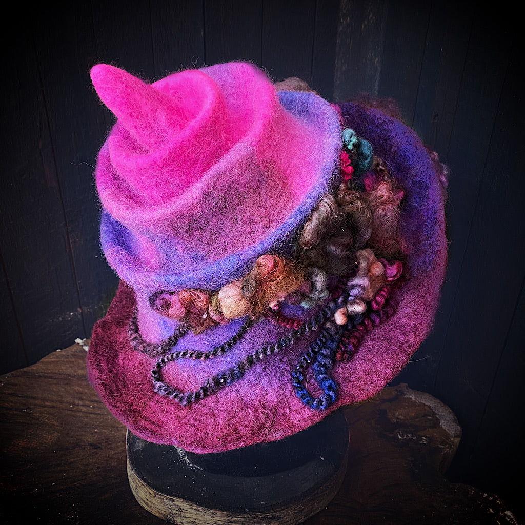 Swirl Felted hat